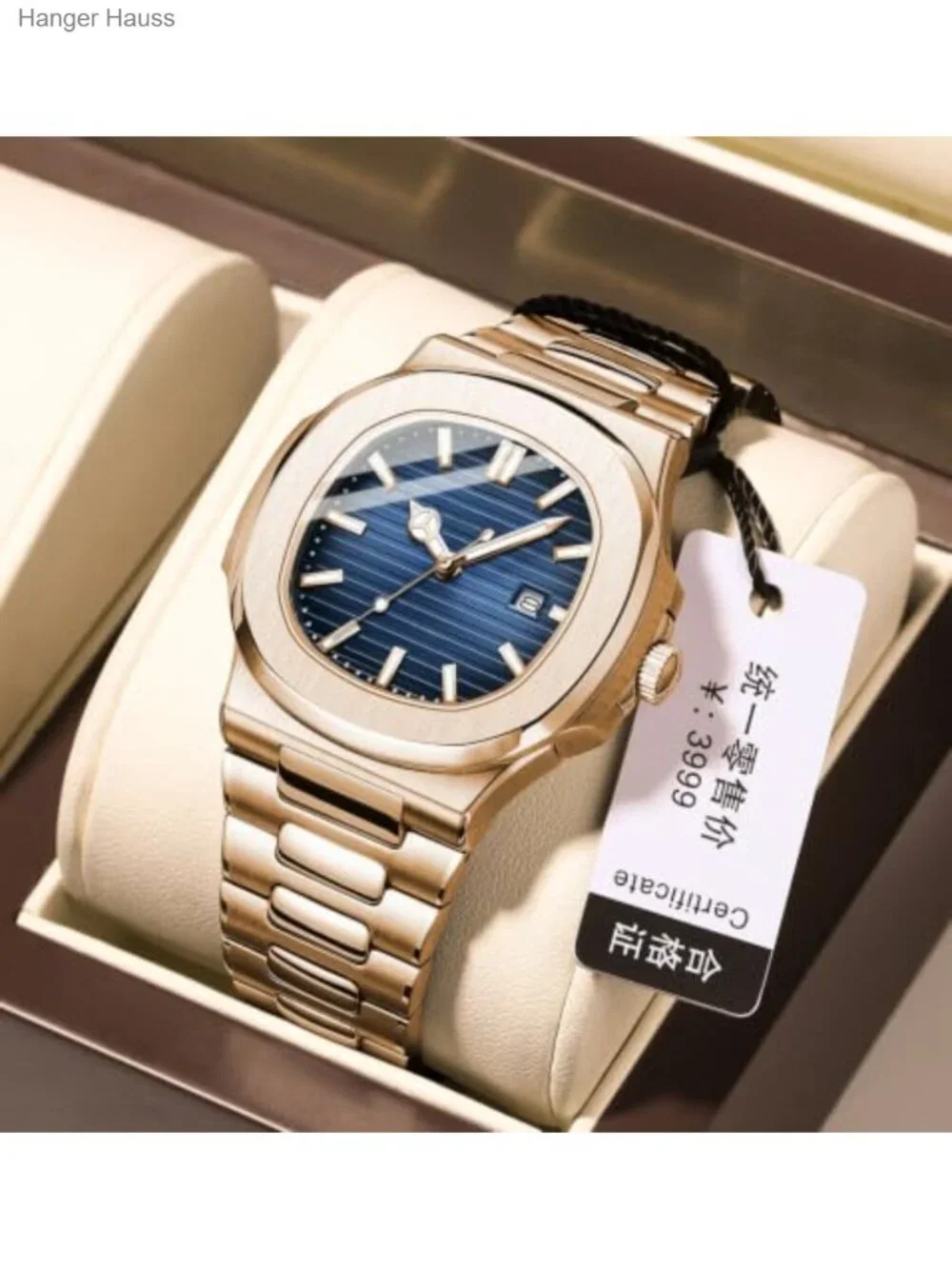 Men's Stainless Steel Quartz Watch Luminous Water Resistant Business